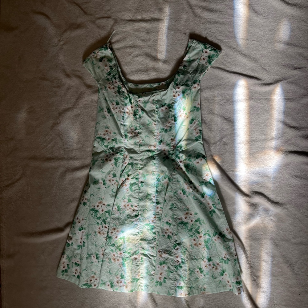 Green Floral Dress